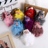 Kawaii Plush Keychain with Sleeping Baby Design