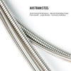 Close-up view of Austriansteel hexagonal carbon steel electric guitar strings