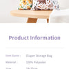 2-Pack Waterproof Wet/Dry Bags for Diapers & Baby Essentials