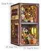 DIY Book Nook Kit – Magic House Wooden 3D Puzzle Bookshelf Insert