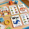English Alphabet Flash Cards for Early Learning