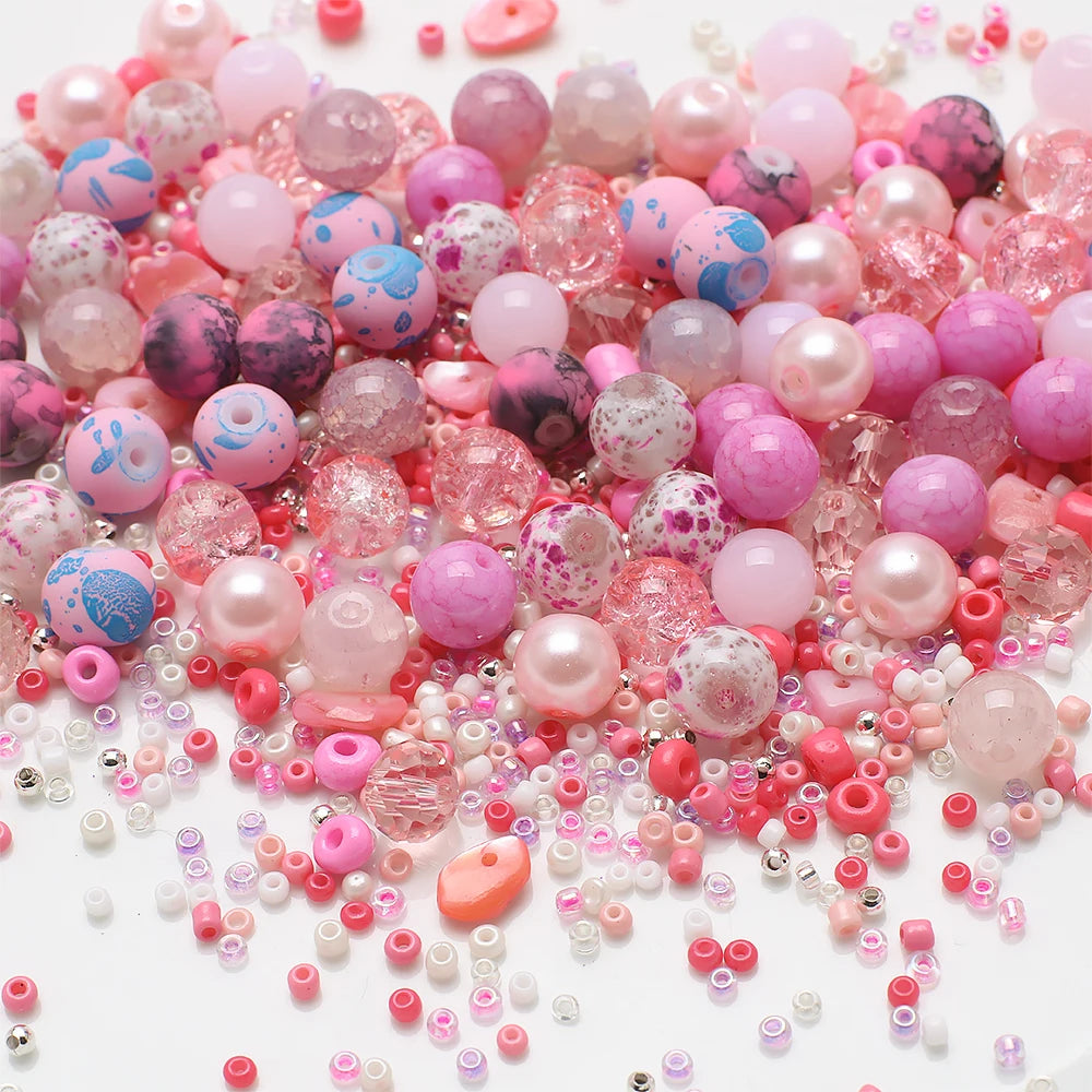Mixed Color Czech Glass Seed Beads for Jewelry Making – Round Spacer Beads Assortment