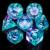 Liquid Core Dice Set for Dungeons & Dragons | Sharp Edge Resin RPG Dice