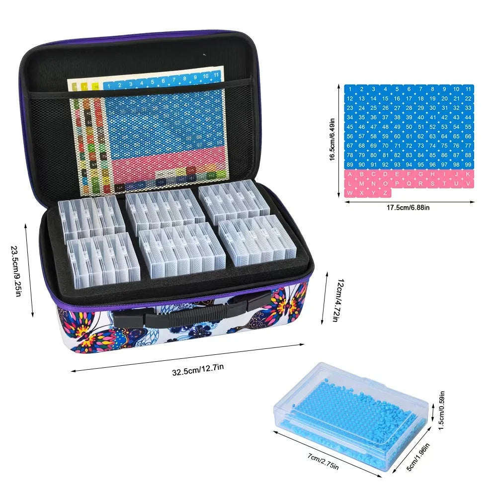 Diamond Painting Storage Trays with Lids (32 or 64 Grids)