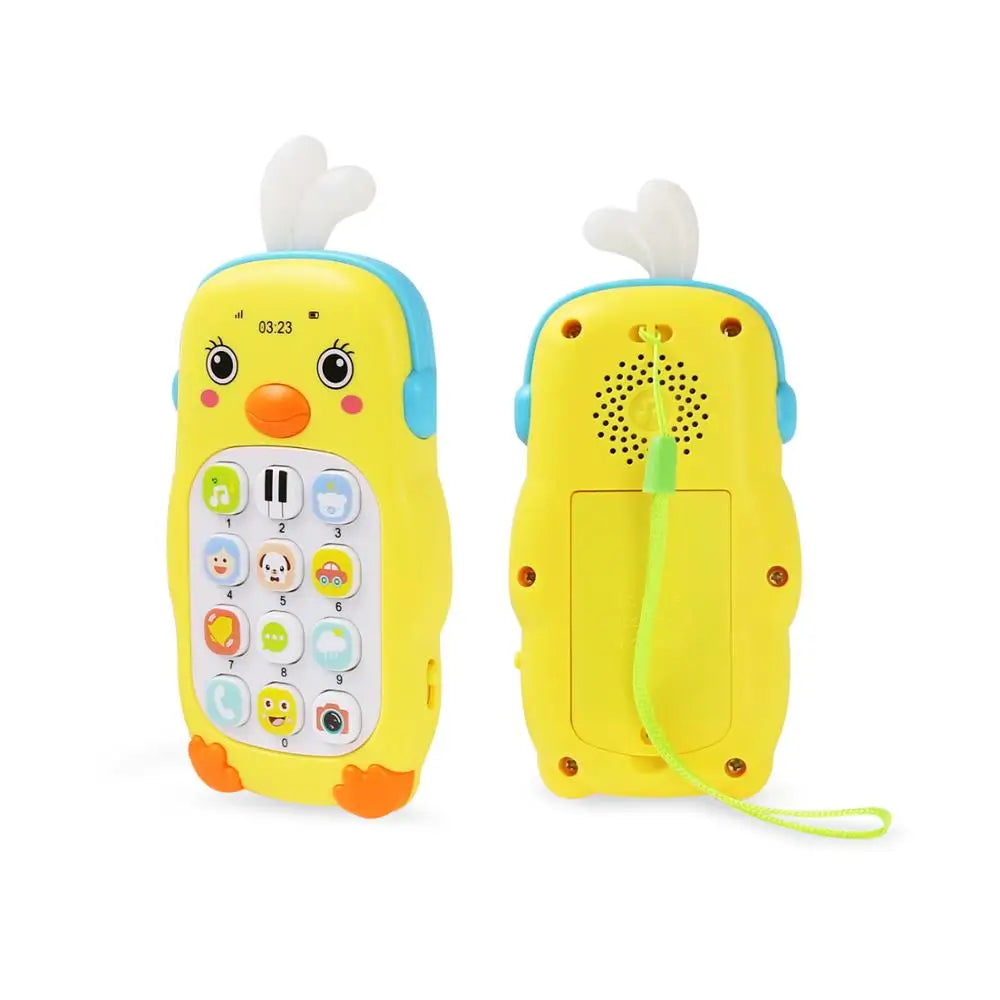 Musical Baby Phone Toy with Teether, Lights & Sounds