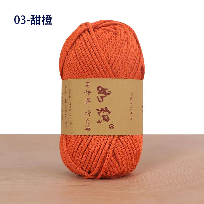 Soft Cotton Blend Crochet Yarn – 85m per Roll
