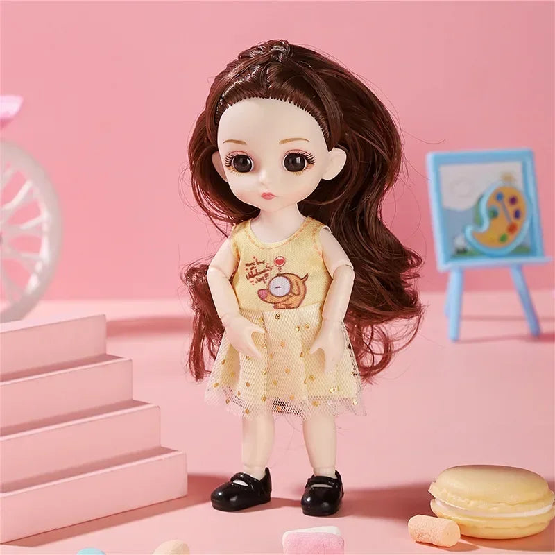 Posable Princess Doll with Outfit and Shoes