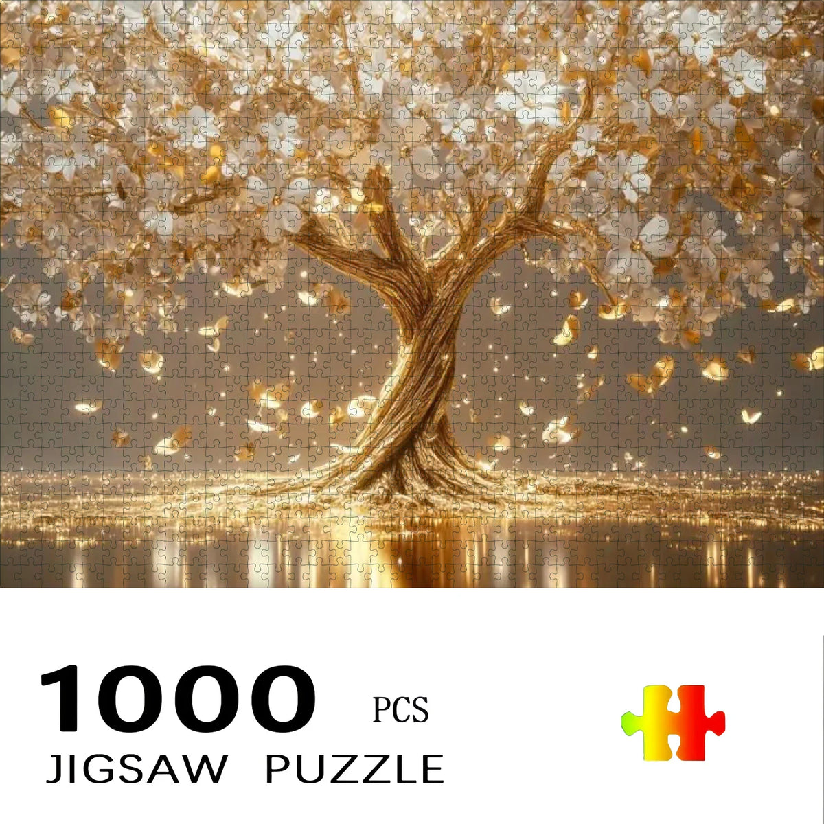 Glowing Tree of Life Puzzle – Large Multi-Color Challenge for Families