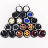 1/64 Scale Alloy Car Wheels with Rubber Tires - 10 Sets