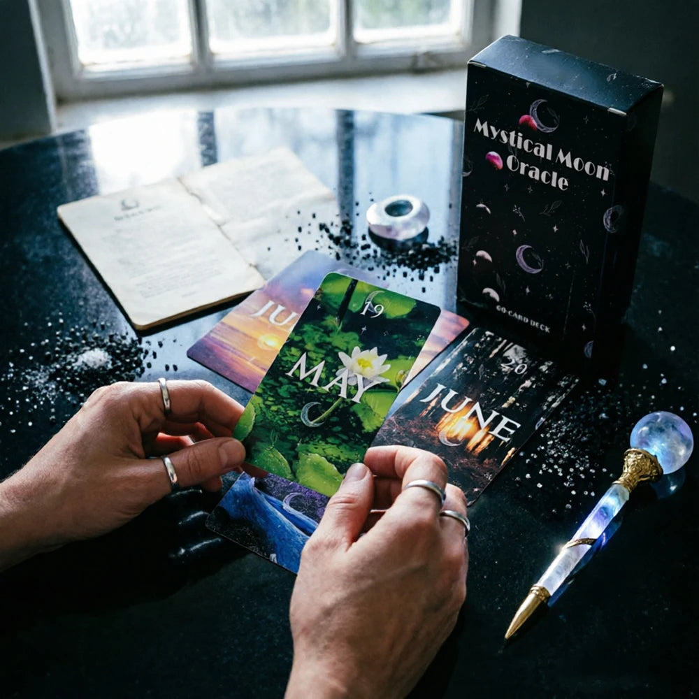 Mystical Moon Oracle Cards – 60-Card Divination Deck