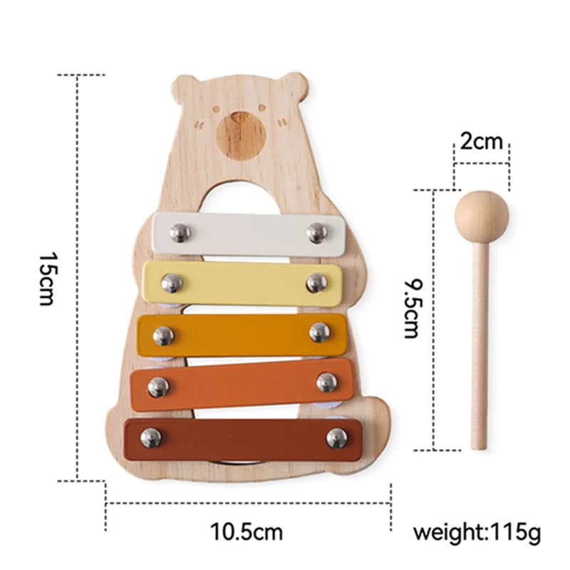 Cartoon Elephant Xylophone Musical Toy for Toddlers