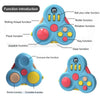 Rotating Fidget Toy with Gears, Buttons & Joystick