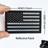 Reflective American Flag Tactical Patch with Glow-in-the-Dark Detail