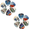 Japanese Culture Themed Guitar Picks Set (12-Pack)
