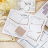 A set of dual-material frame stickers featuring nature and abstract words like Bear, Glorious, Eternally, and The Future on w