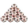 Opaque White Polyhedral Dice Set with Blood Effect for Tabletop RPGs