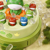 Musical Frog Catching Game with Turntable and Nets
