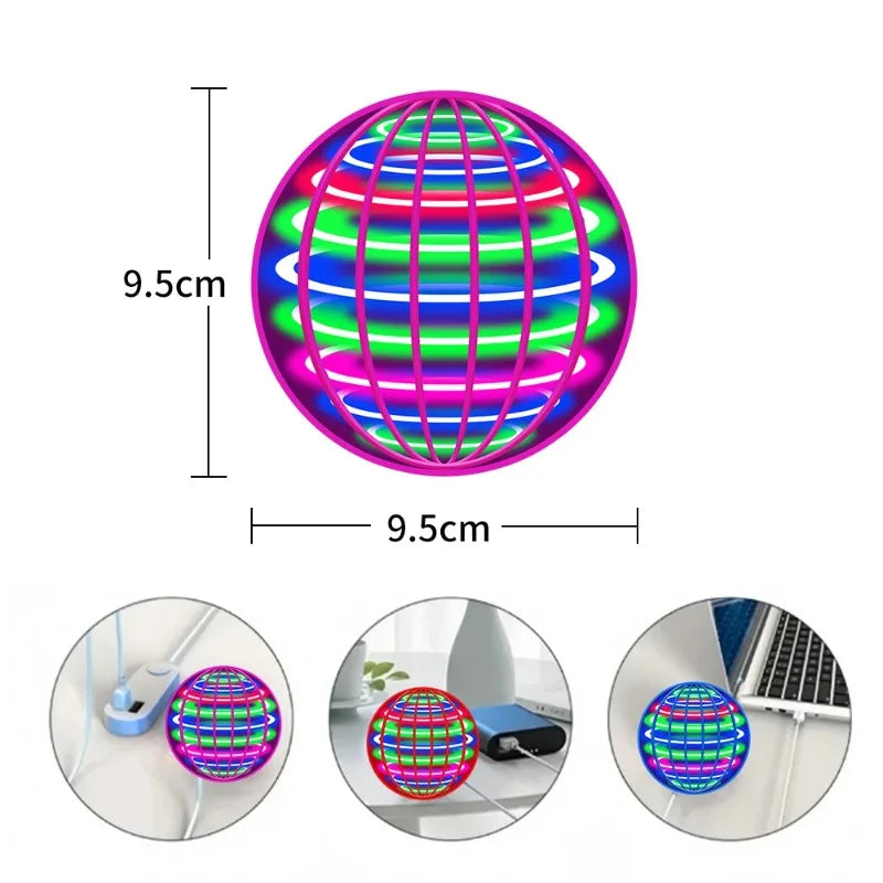 Flying Spinner UFO Ball with LED Lights