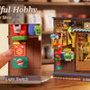 Nostalgic Japanese Corner Shop DIY Book Nook Kit with LED Lighting