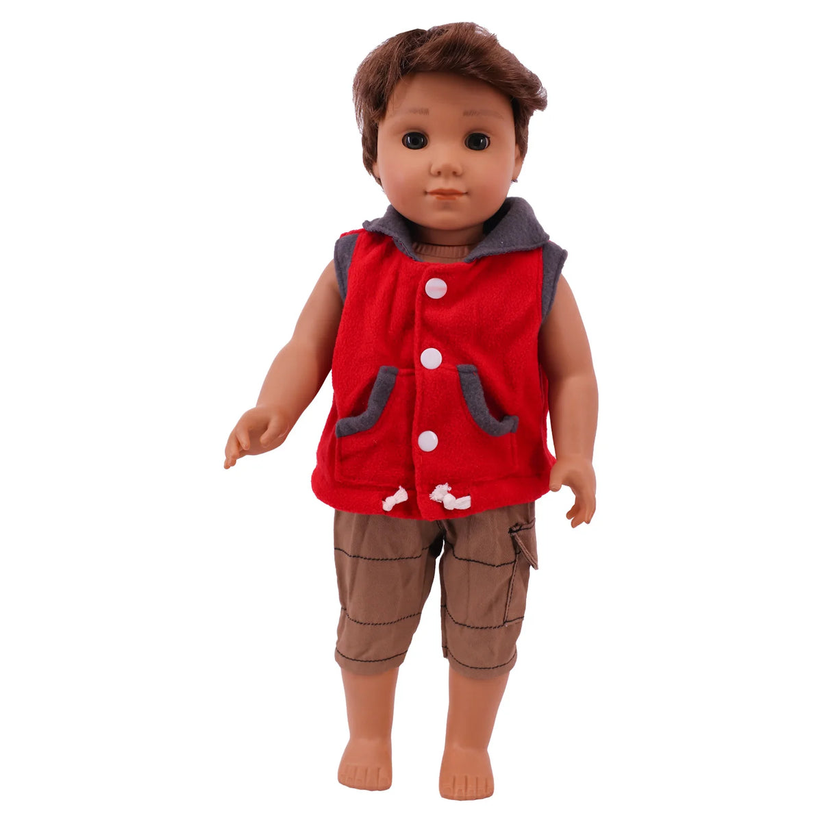Bear Print Casual Outfit for 43 cm Baby Dolls
