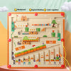 Magnetic Color Sorting Maze Toy – Wooden Montessori Puzzle Board
