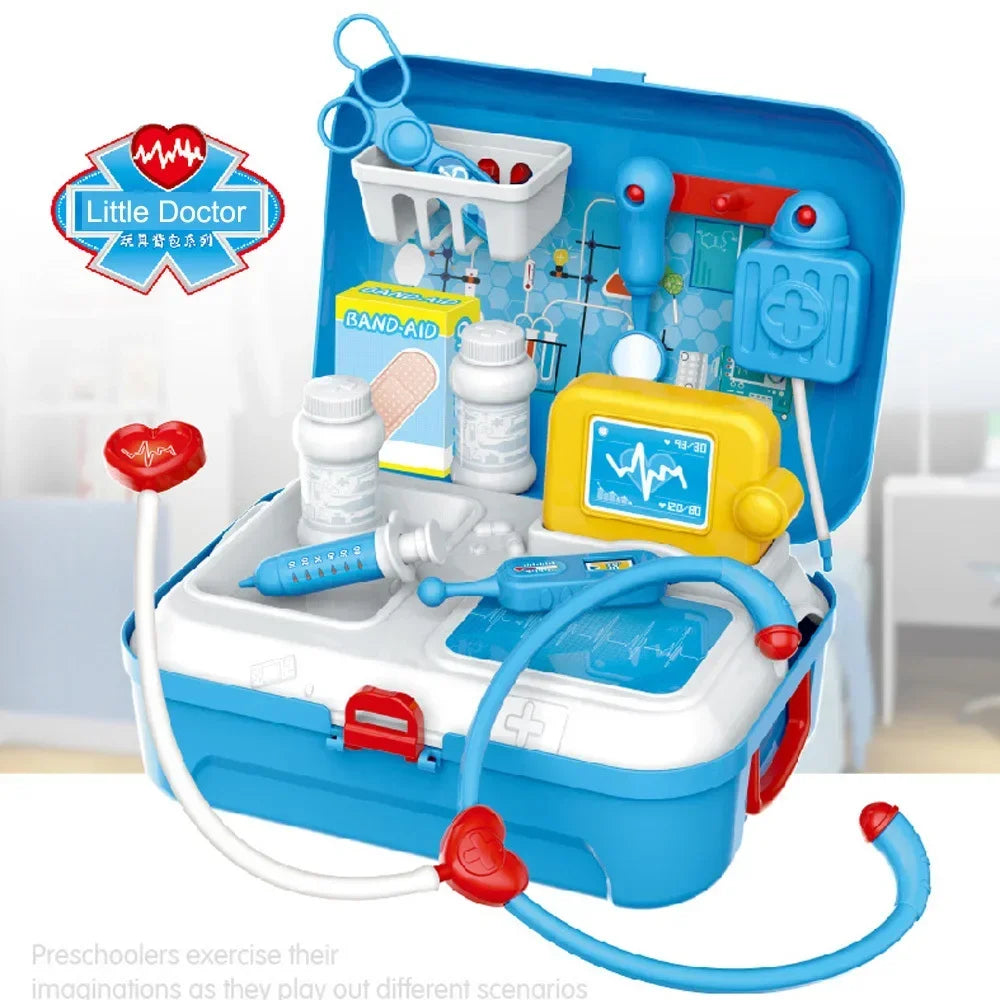 Kids Pretend Doctor Play Set with Portable Backpack Medical Kit