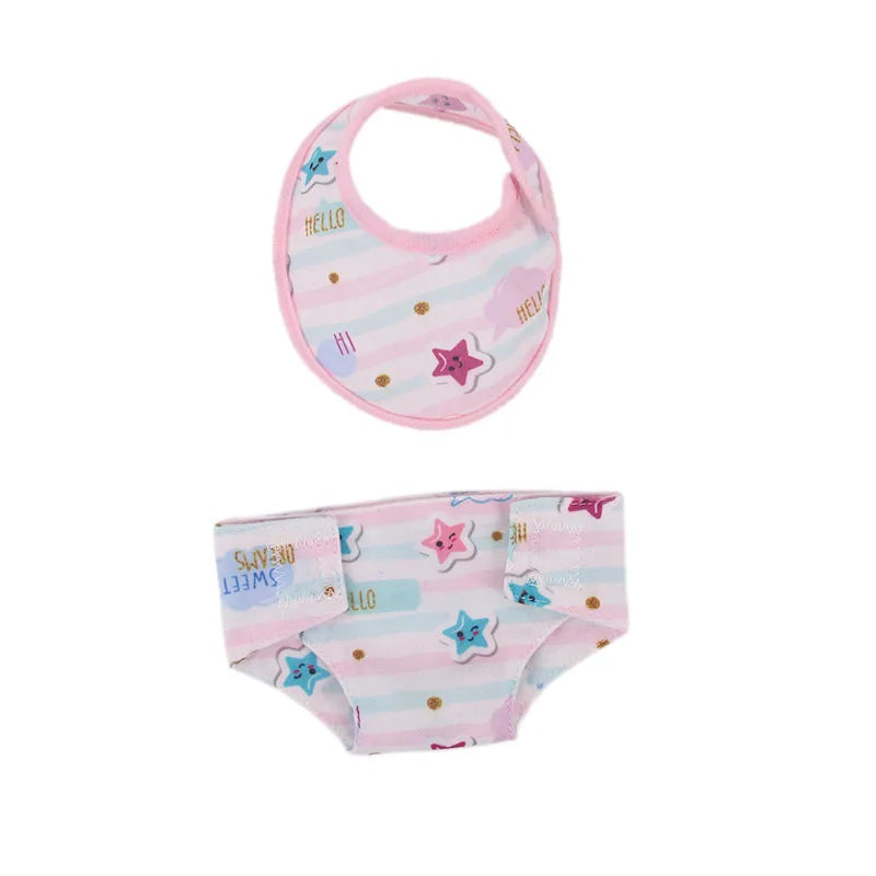 Doll Care Accessory Set with Water Towel and Underwear