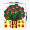 Felt Fruit Tree Puzzle – Color & Number Learning Toy for Kids