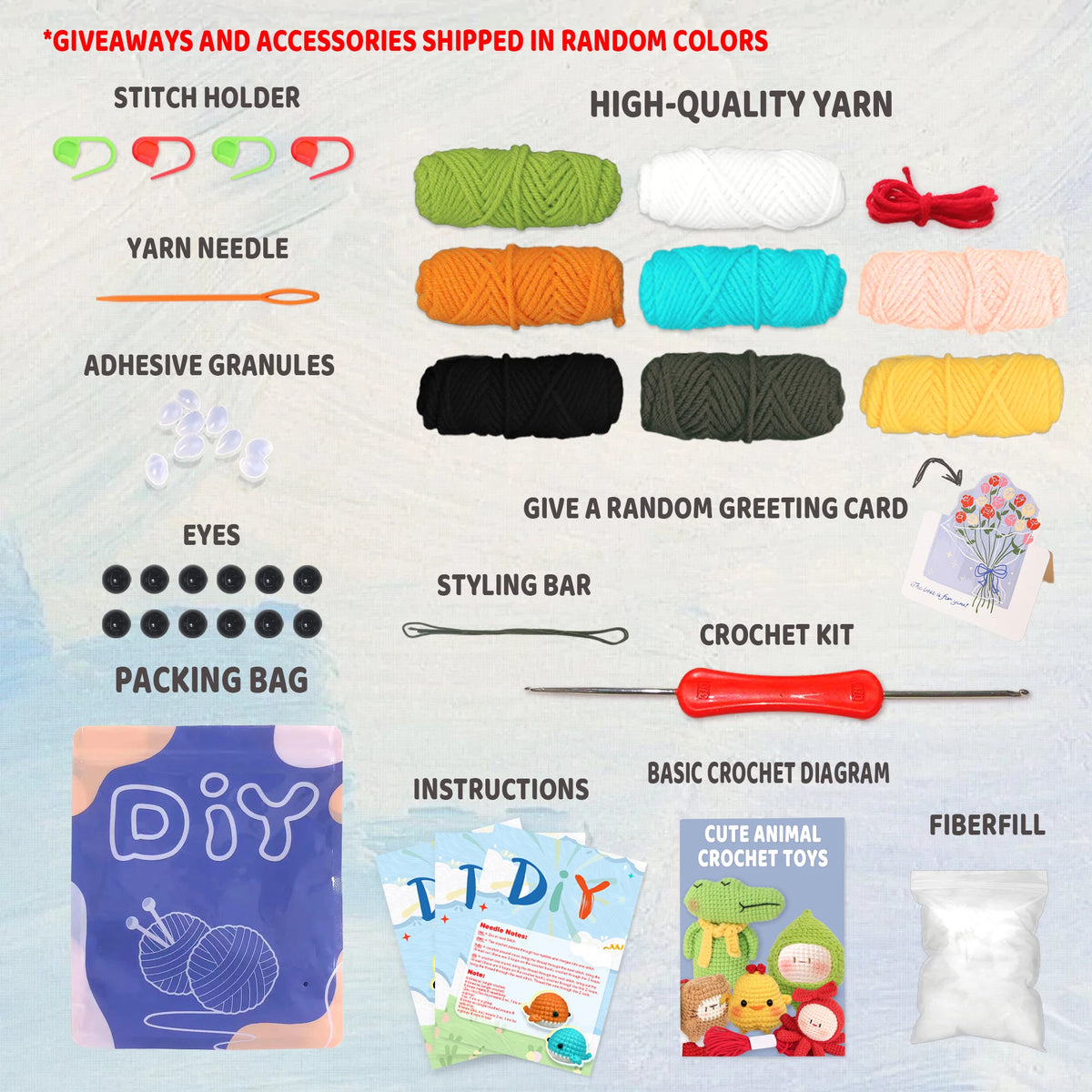 Animal Crochet Kit for Beginners – Complete Starter Set with Step-by-Step Guide