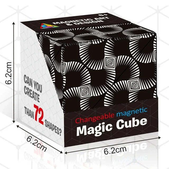 Magnetic 3D Flip Fidget Cube – Stress Relief & Focus Toy