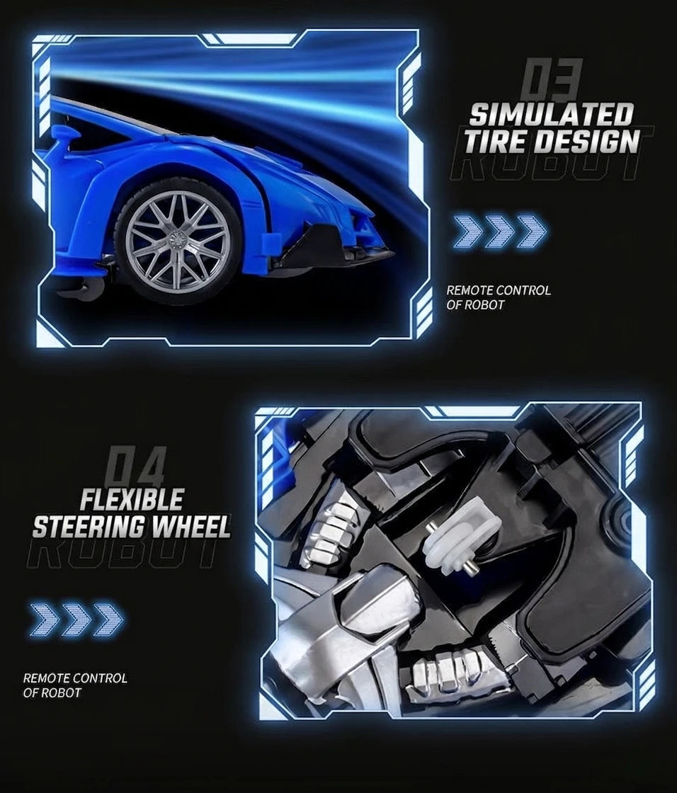 2-in-1 Remote Control Transforming Robot Car