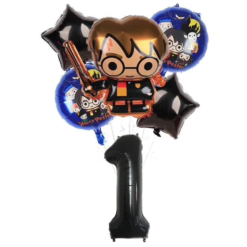 Cartoon Themed Kids Party Decoration Set with Face Stickers, Gift Bags & Slap Bracelets