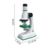 Kids Pocket Microscope with LED Light - 200x to 1200x Zoom for STEM Learning