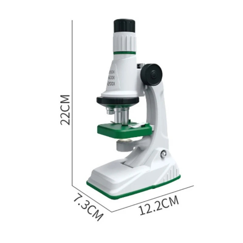 Kids Pocket Microscope with LED Light - 200x to 1200x Zoom for STEM Learning