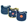 Soft Cotton Baby Bibs (3-Pack) with Cartoon Prints