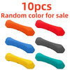 Ten random colored sensory stepping stones for a kids balance obstacle course