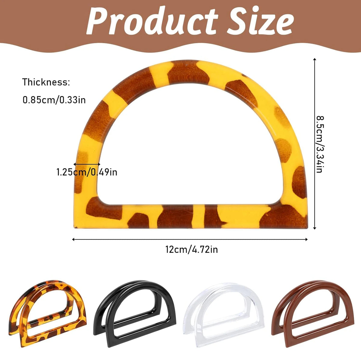 D-Shaped Purse Handles for DIY Bag Making