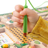 Magnetic Color Sorting Maze Toy – Wooden Montessori Puzzle Board