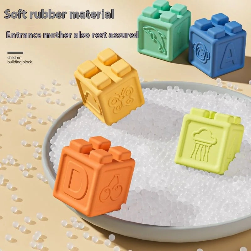 Soft Rubber Teething & Grasping Balls for Babies