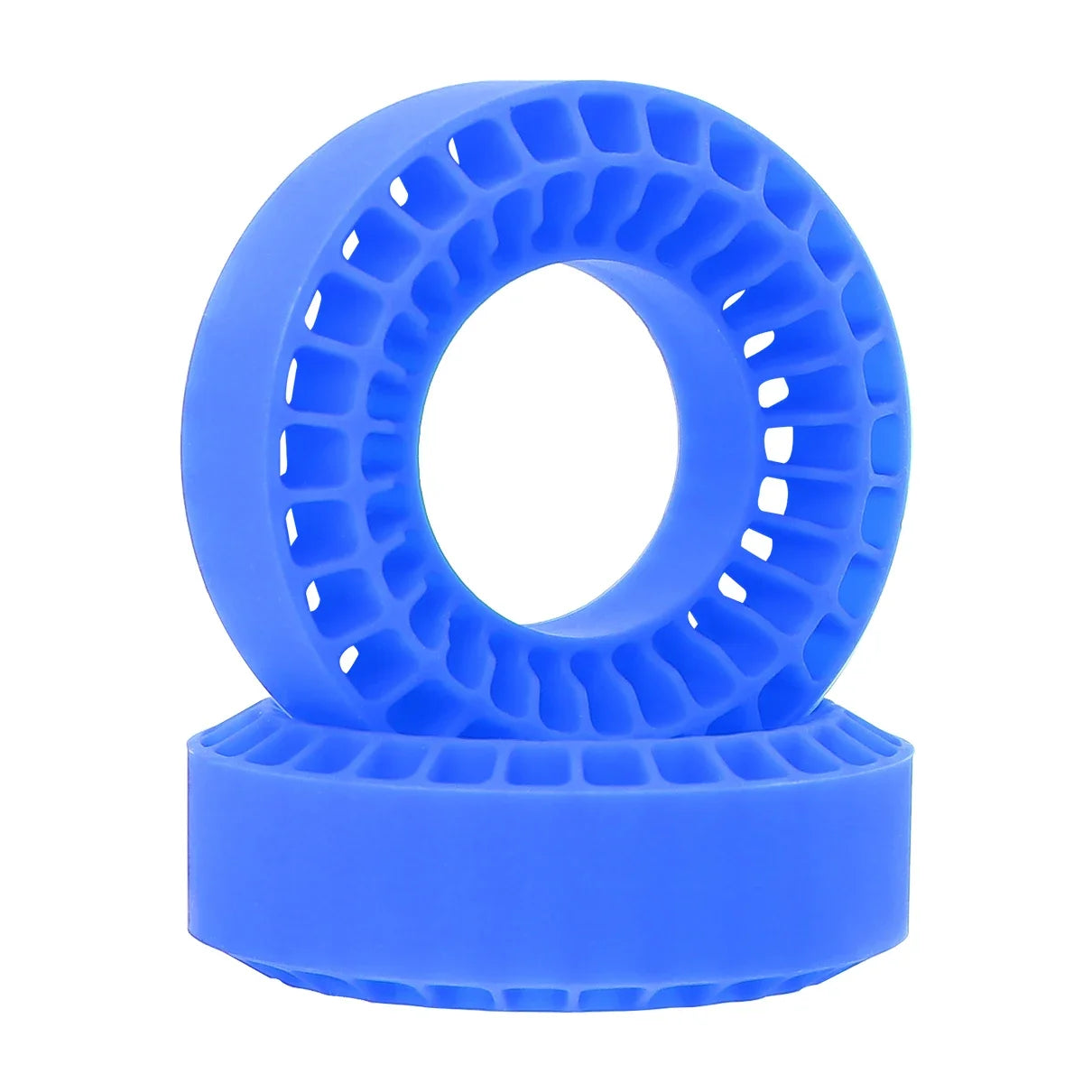 Blue silicone rubber tire inserts for RC crawlers