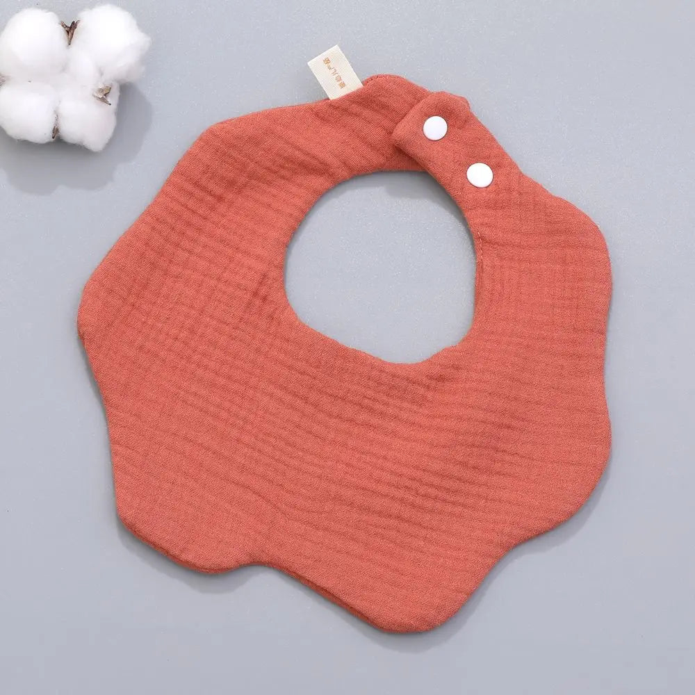 6-Layer Cotton Gauze Baby Bibs (3-Pack)