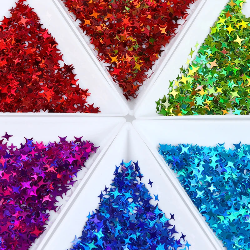 Shimmering Star Resin Sequins for DIY Crafts