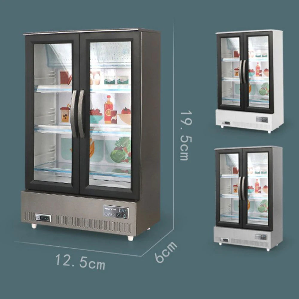 Miniature Play Refrigerator with Light & Sound for Kids