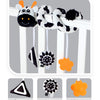 Black and White Animal Hanging Toys for Baby Car Seat and Stroller