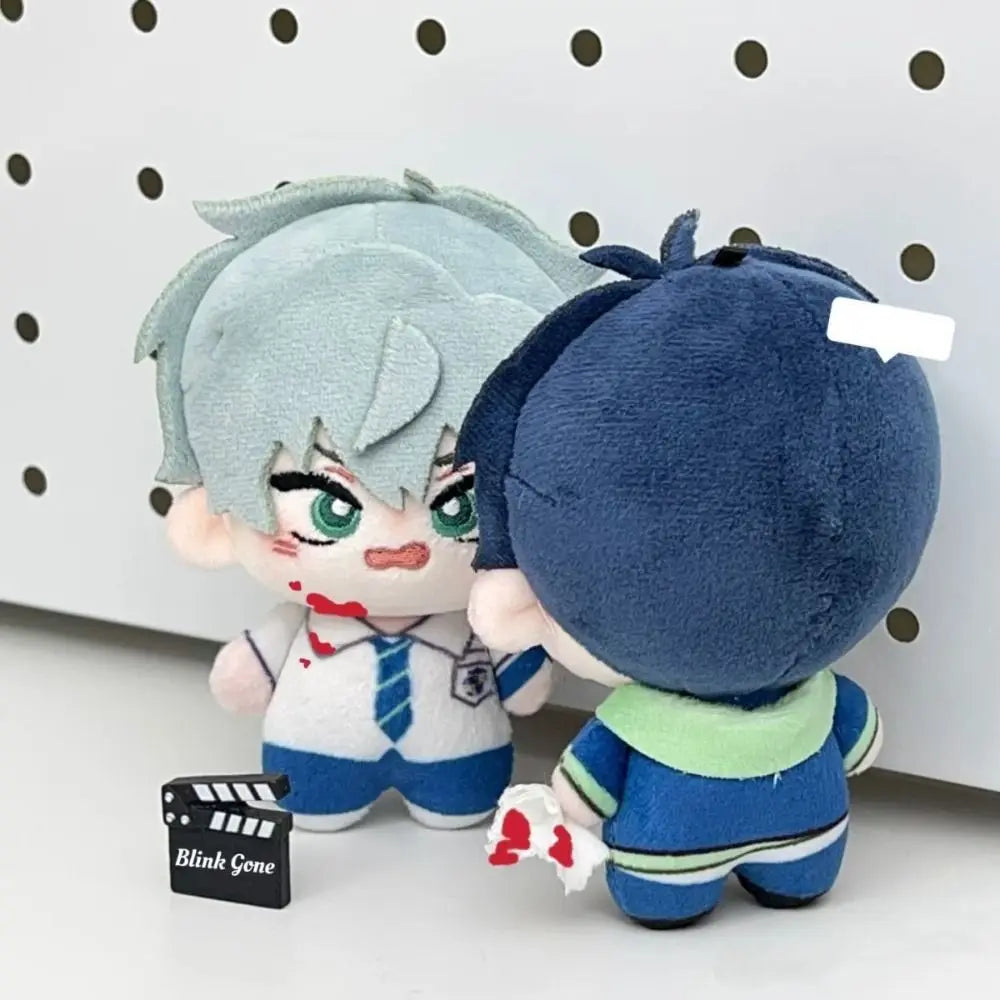 A plush doll resembling a character with light blue hair and dark blue skin, featuring an Alien Stage Starfish theme.