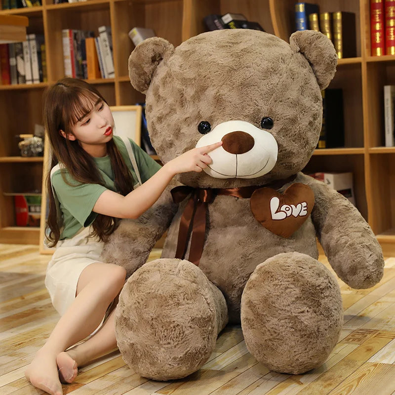 Soft Plush Teddy Bear with Heart Design