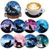 DIY Mandala Diamond Art Coaster Set with Holder