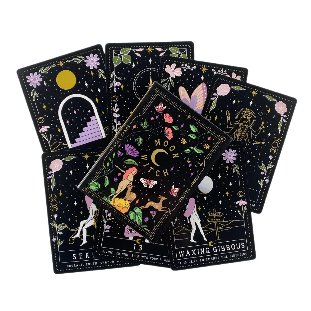 Green Witch Oracle Card Deck for Divination and Self-Reflection