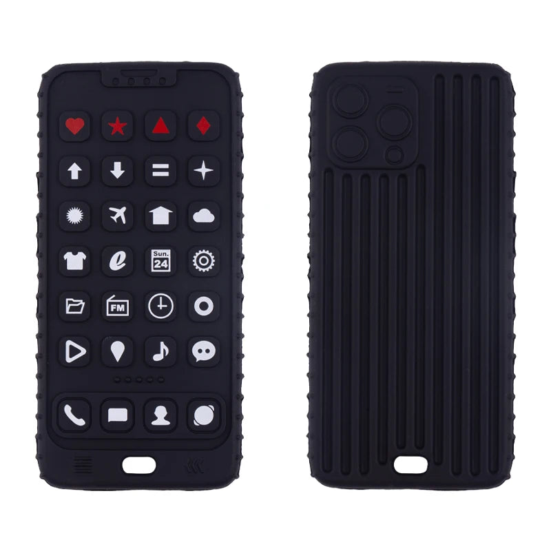 Silicone Remote Control Teether for Baby Teething Relief