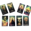 A collection of twelve tarot cards featuring mystical figures and scenes from the Lune de L'Univers Tarot Deck